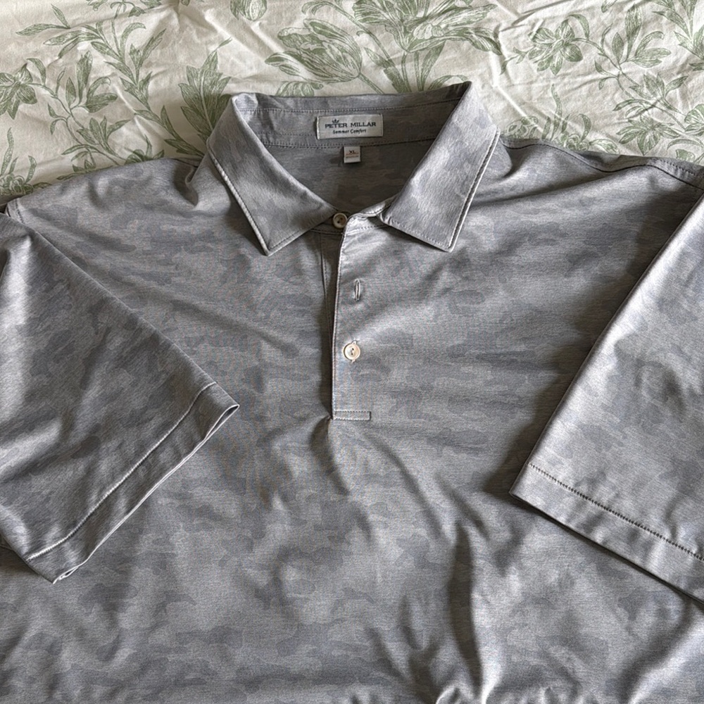 Gray Polo Shirt by Peter Millar